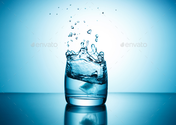 Pure Water Splashing Out Of Glass Stock Photo By Okssi68 Photodune