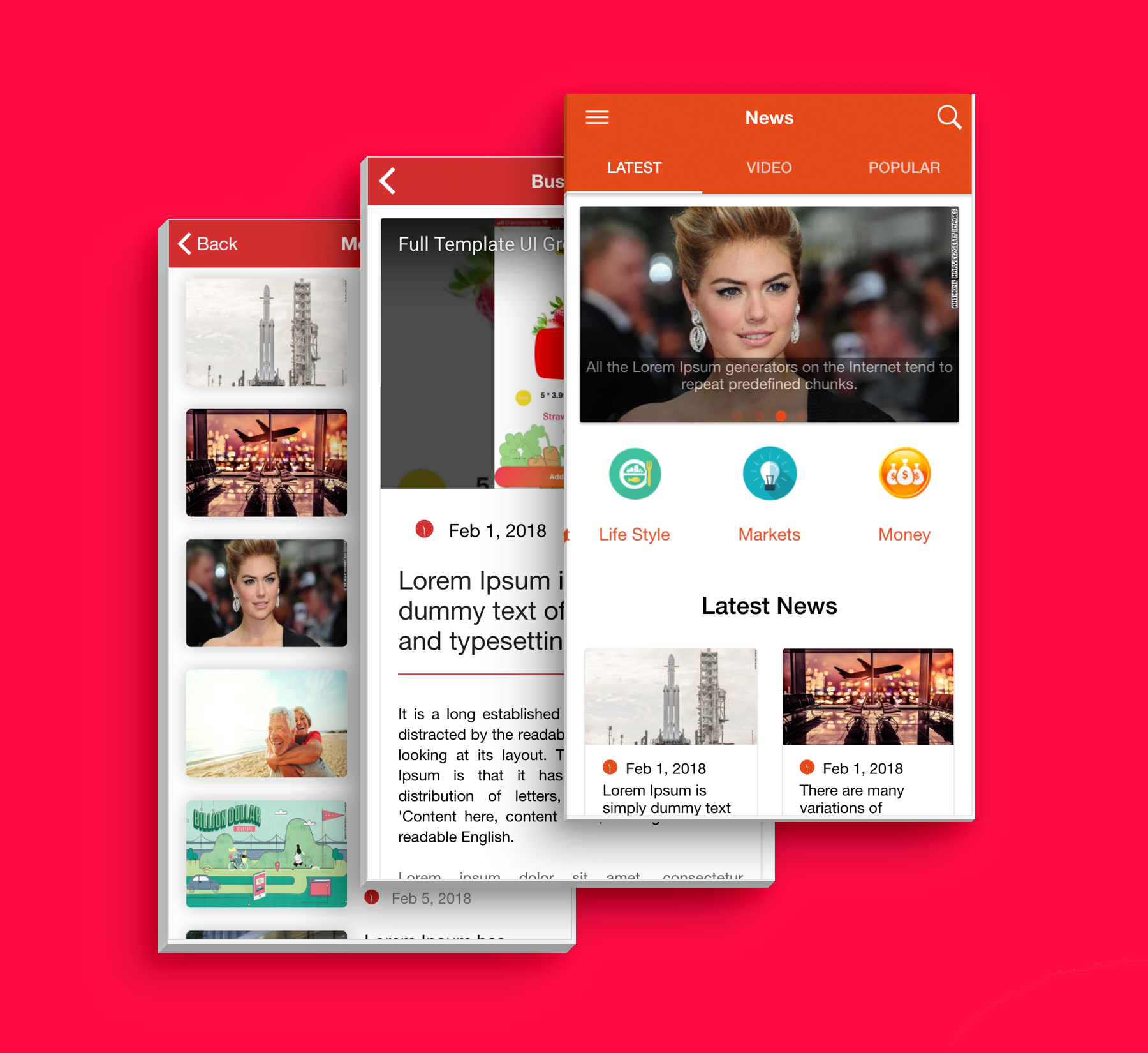 Multipurpose News App Template UI Ionic 3 - 4