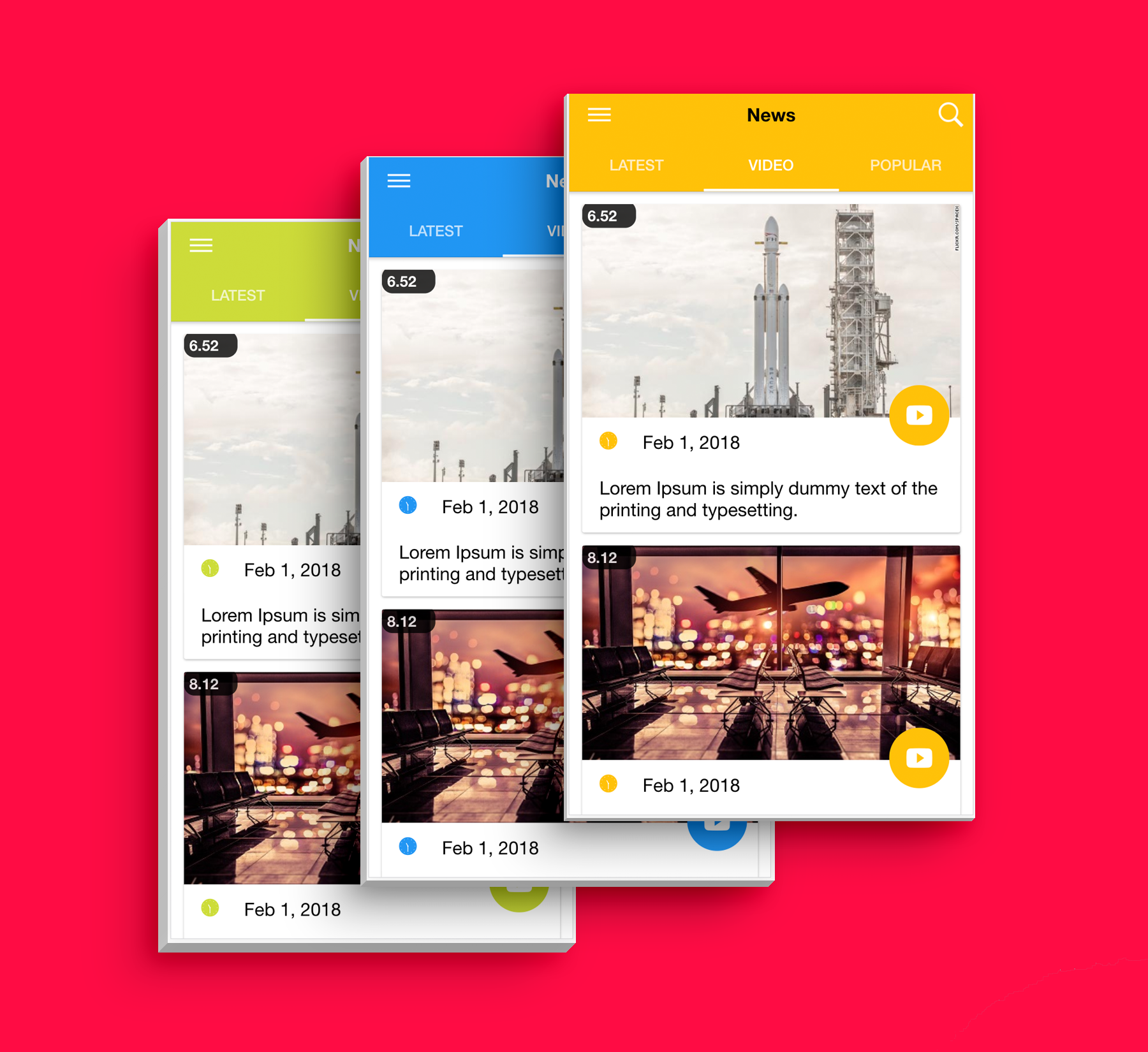 Multipurpose News App Template UI Ionic 3 - 5