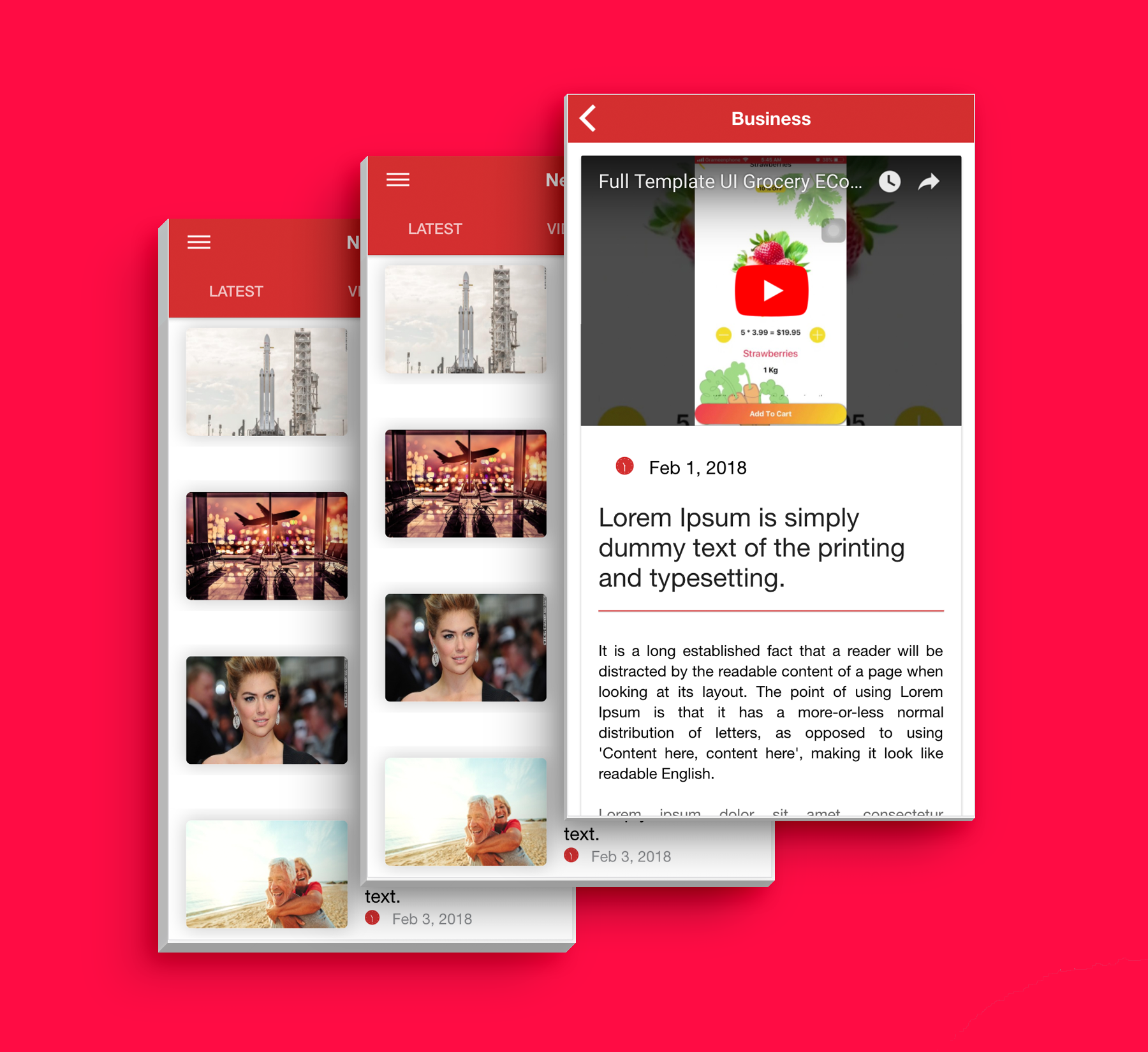 Multipurpose News App Template UI Ionic 3 - 6