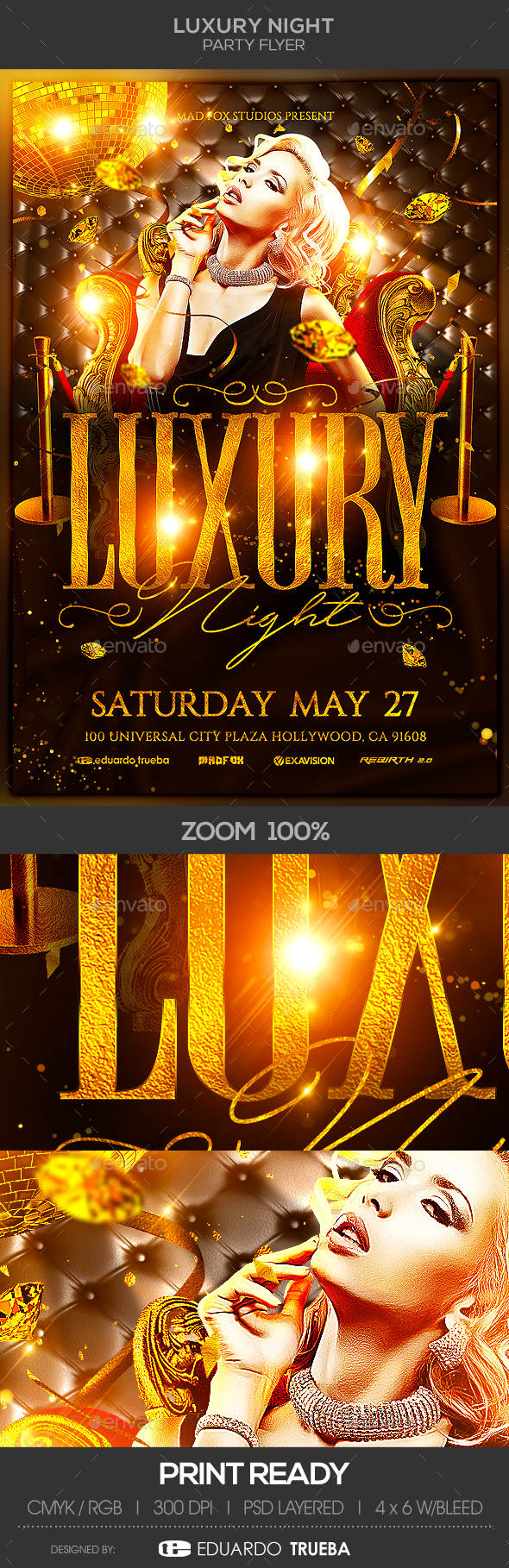 Luxury Night Party Flyer - Events Flyers