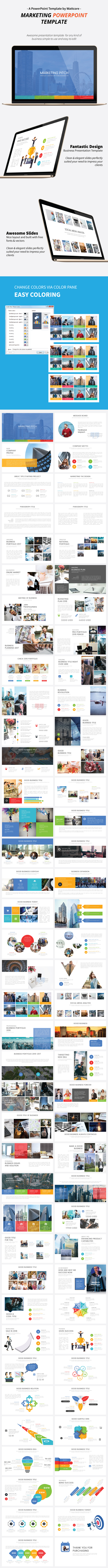 Marketing Pitch Presentation - Pitch Deck PowerPoint Templates