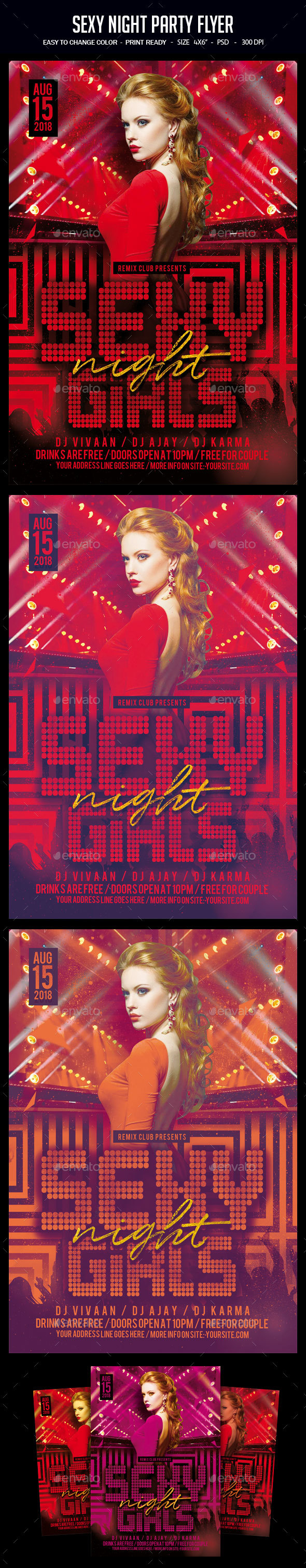 Sexy Night Party Flyer - Clubs & Parties Events