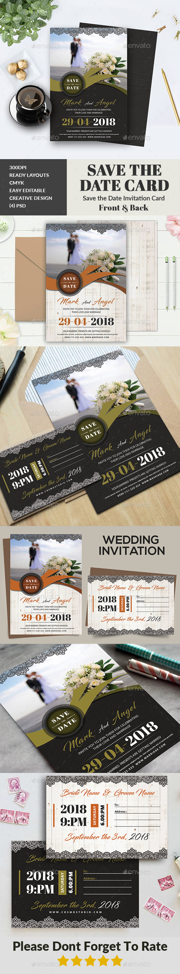 Wedding Invitation - Cards & Invites Print Templates