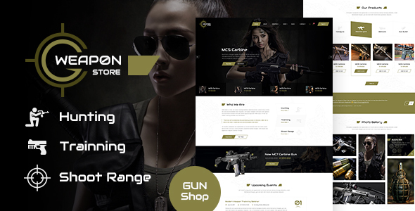 Weapon Store - ThemeForest 21406724