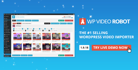 WordPress Video Robot - The Ultimate Video Importer - CodeCanyon Item for Sale