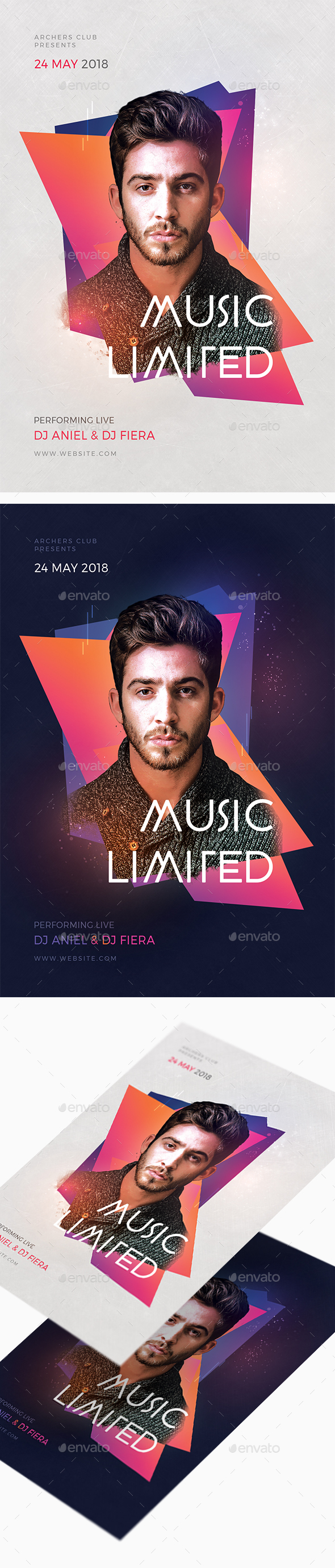 Music Limited Flyer - Clubs & Parties Events