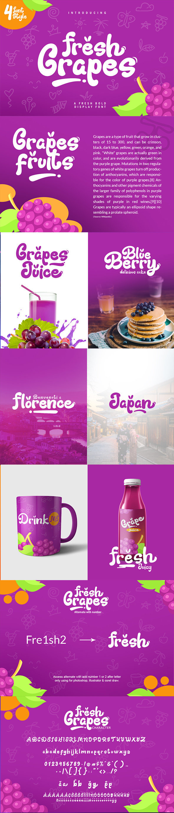 Fresh Grapes Font - Decorative Fonts
