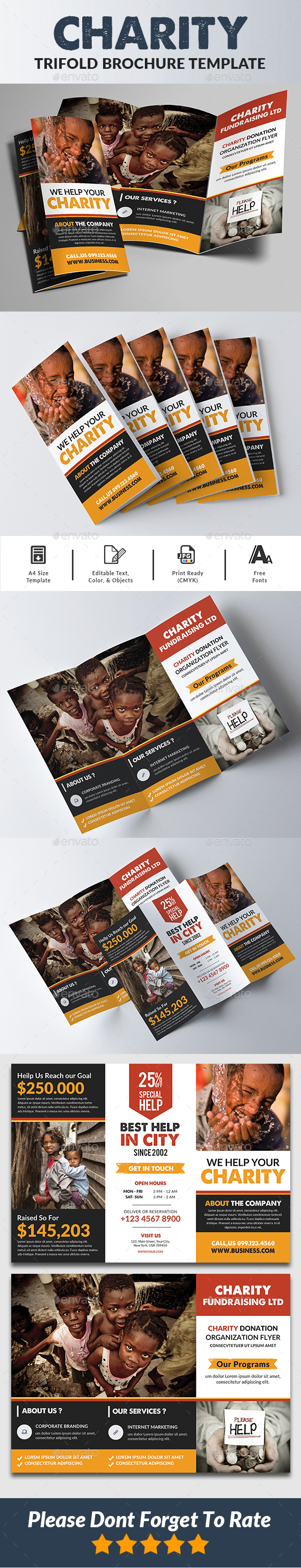 Charity Trifold Brochure - Corporate Brochures