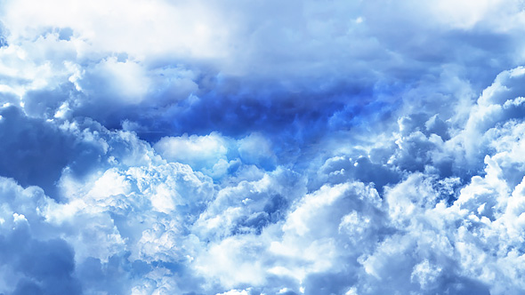 Abstract White and Blue Clouds in the Daytime, Motion Graphics | VideoHive