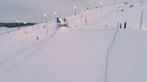 Snowboard Competition Big Air