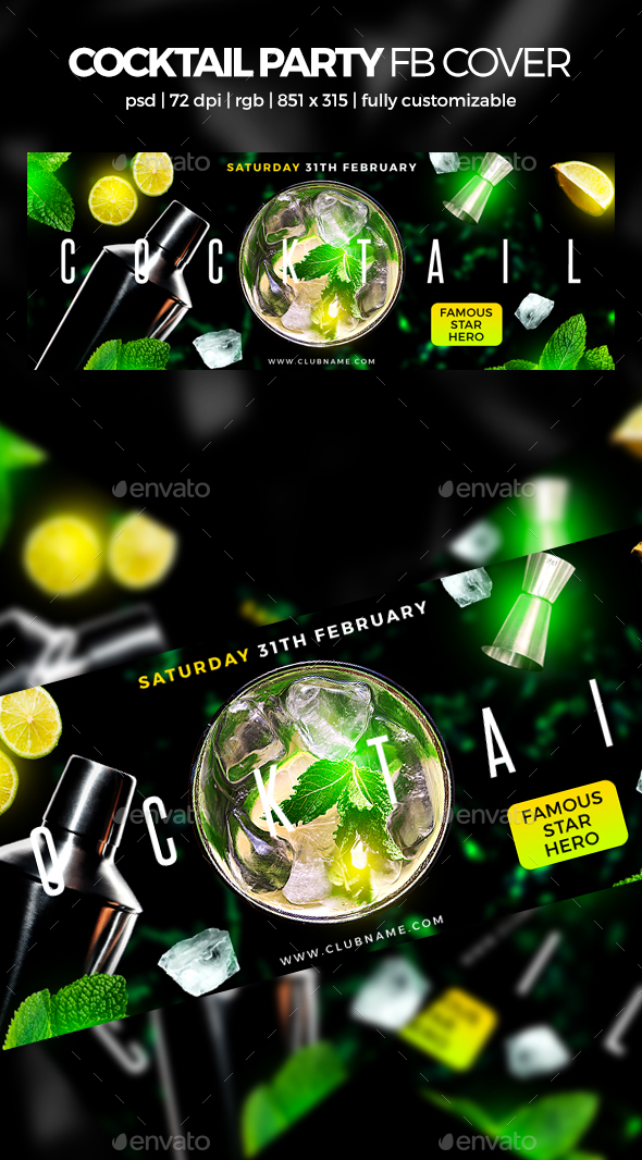Cocktail Party Facebook Cover - Facebook Timeline Covers Social Media