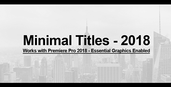 Essential Minimal Titles - VideoHive 21411225