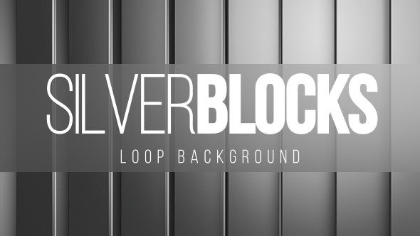 Silver Vertical Blocks Loop Background