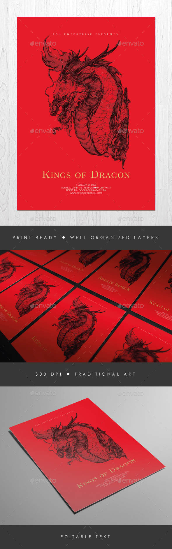 Indie Band Gig Flyer Vol. 5 - Concerts Events