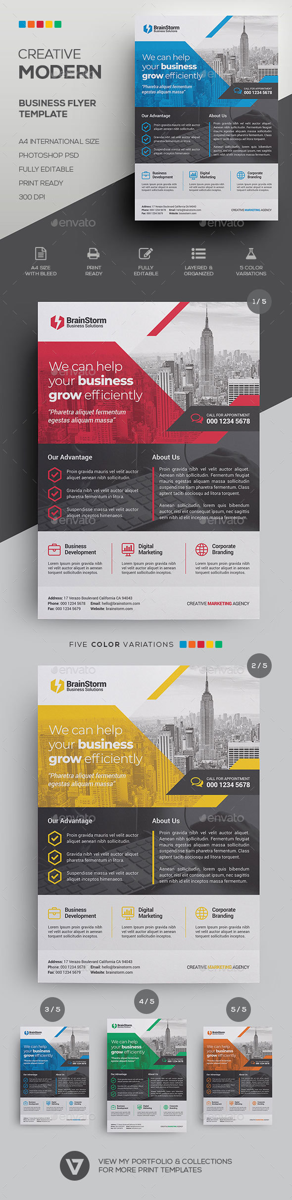 Corporate Business Flyer Template - Corporate Flyers