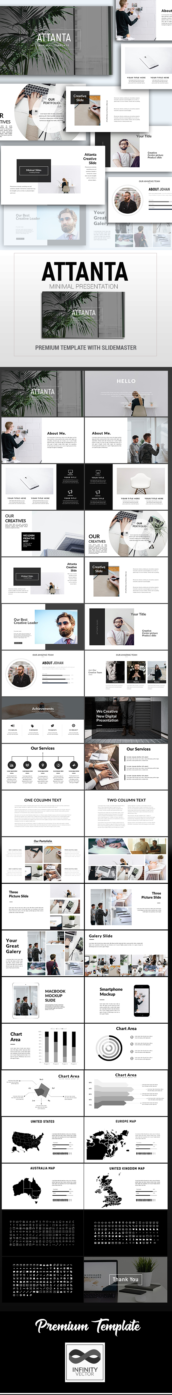 Attanta Minimal Presentation Google Slide - Google Slides Presentation Templates
