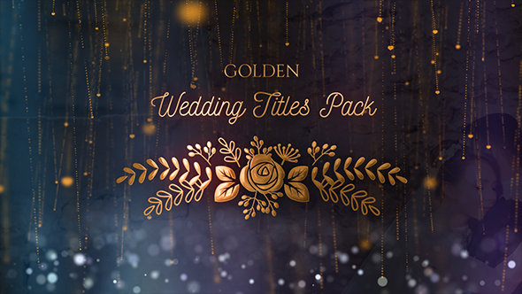 Golden Wedding Titles - VideoHive 21348493