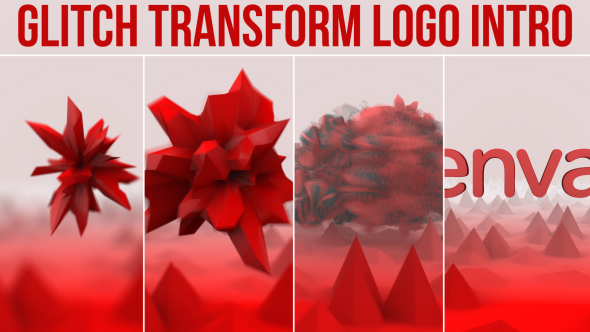 Glitch Transform Logo Intro