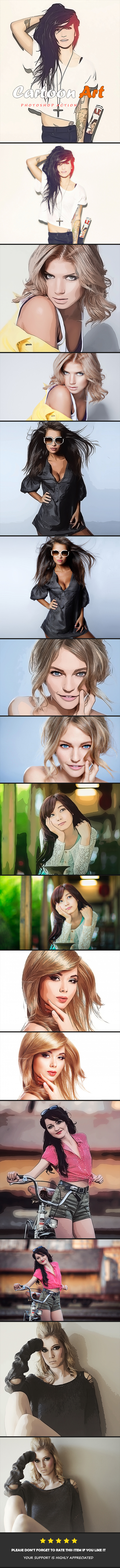 Cartoon Art | PS Action - Photo Effects Actions