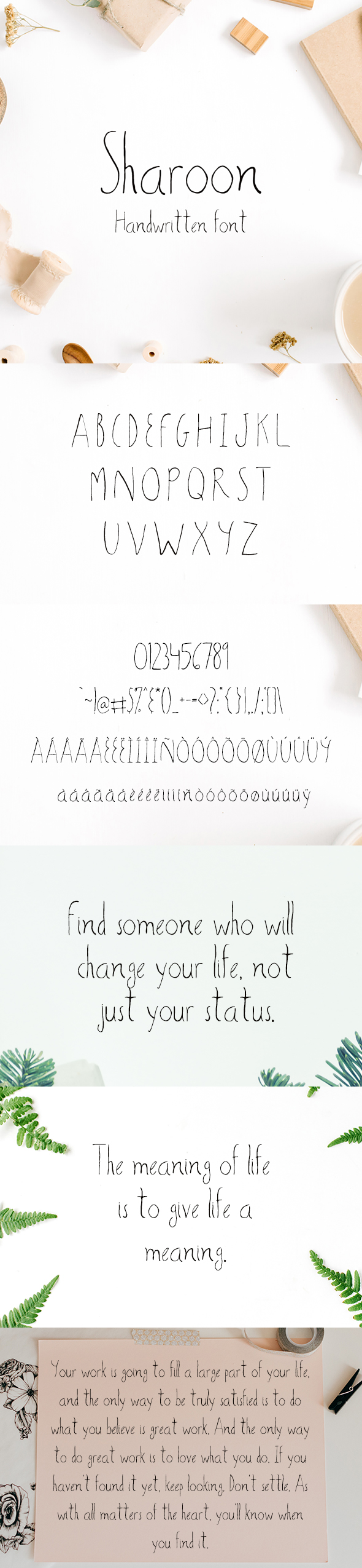Sharoon Handwritten Sans Serif Font - Hand-writing Script