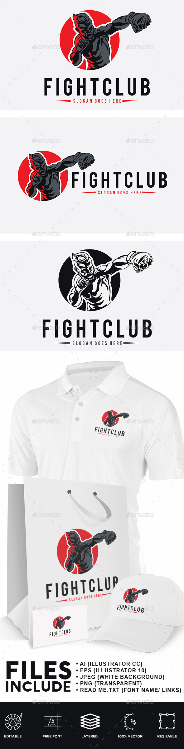 Fight Club Logo - Humans Logo Templates