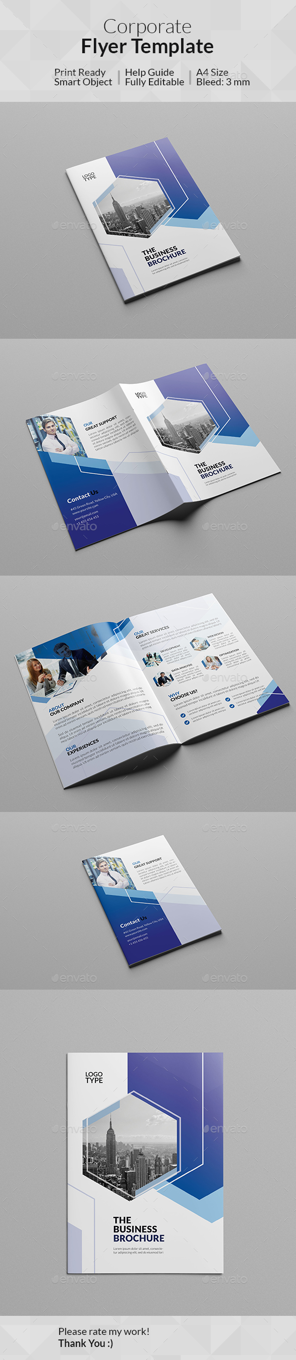 Corporate Bi-Fold Brochure - Corporate Brochures