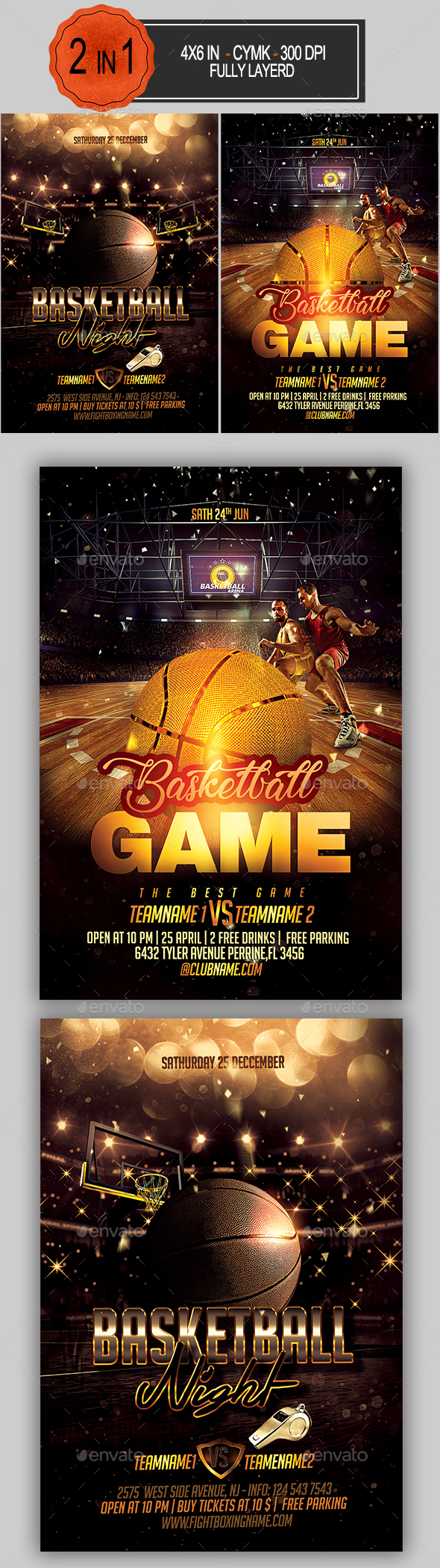 Basketball Flyer Bundle - Sports Events