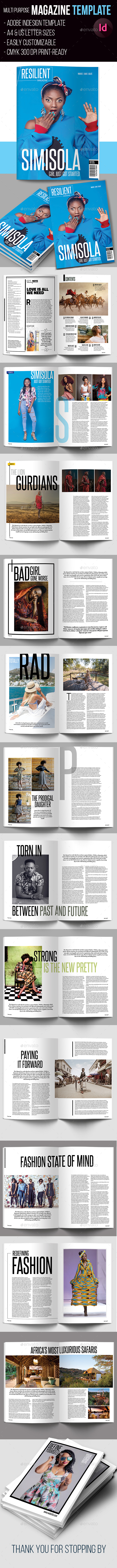Magazine Template - Magazines Print Templates