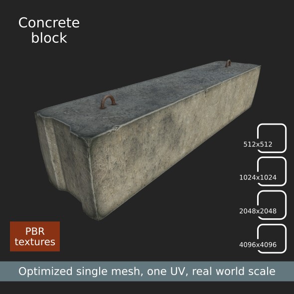 Concrete block - 3Docean 21415160
