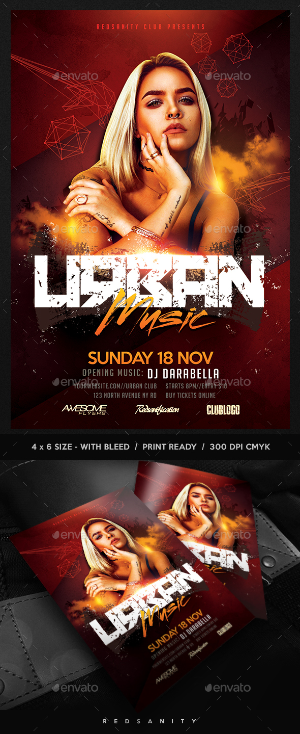 Urban Music Flyer - Clubs & Parties Events