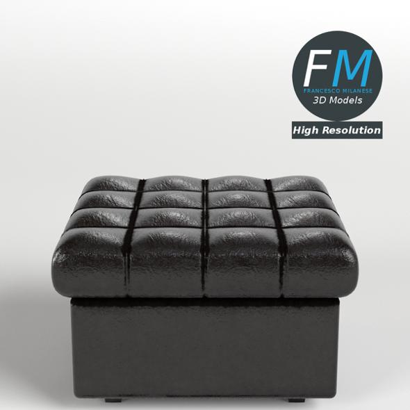 Leather Pouf Sofa - 3DOcean Item for Sale