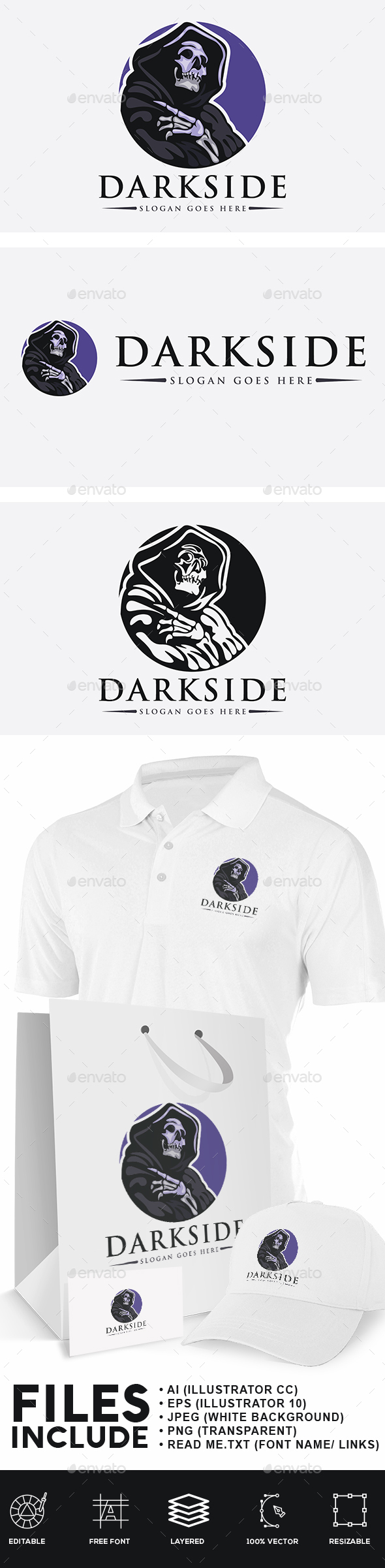 Dark Side Logo - Humans Logo Templates