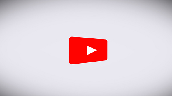 The Youtube Logo Transforms Into a Subscribe Button on a White Background  by Mnacik