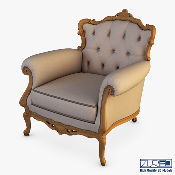 Angelo Cappellini Austen Armchair - 3DOcean Item for Sale