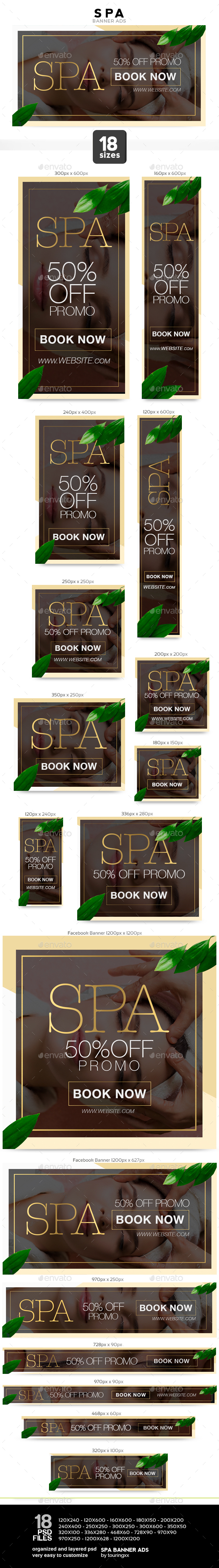 Spa Banner Ads - Banners & Ads Web Elements