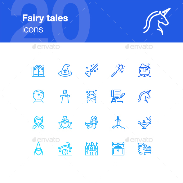 20 Fairy Tales Icons - Miscellaneous Icons