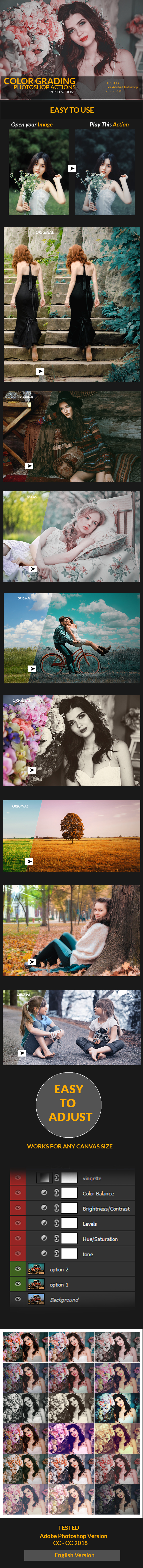 Color Grading Photoshop Action - Photo Effects Actions