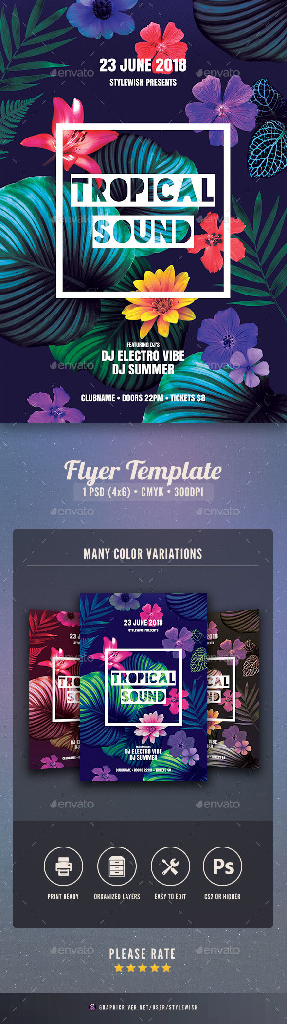Tropical Sound Flyer - Clubs & Parties Events