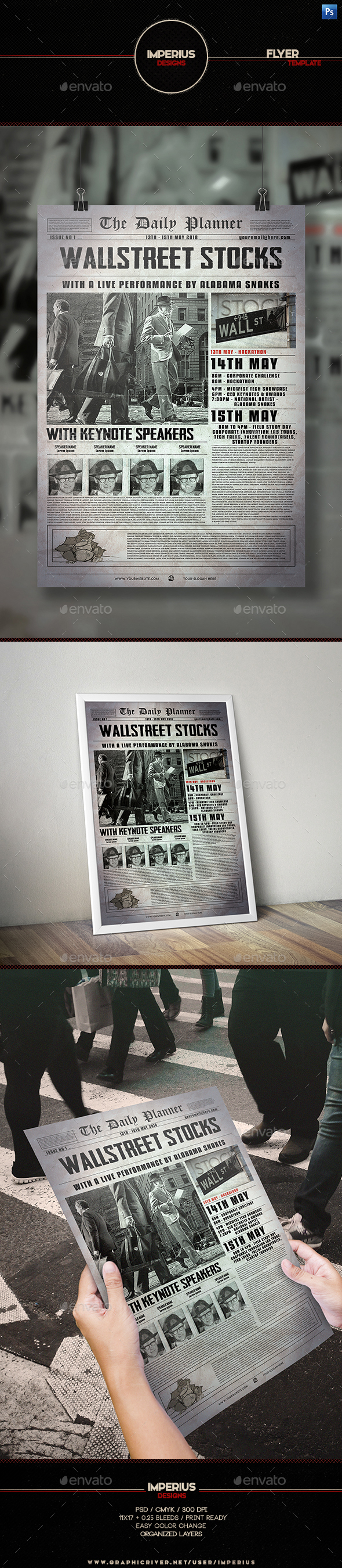 Newspaper Flyer Template - Corporate Flyers