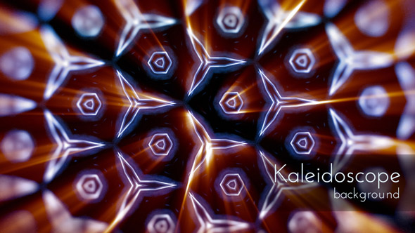 Iridescent Glowing Kaleidoscope