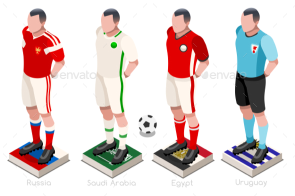 World Cup Soccer Shirts Vector - Vectors
