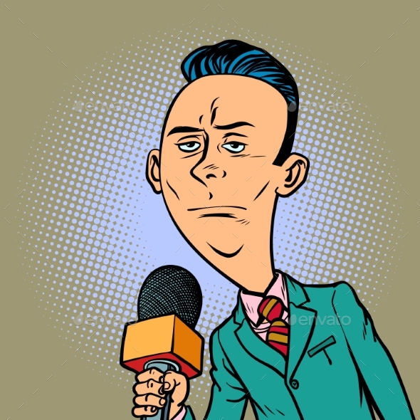 Calm Neutral Reporter Correspondent Journalist - Industries Business