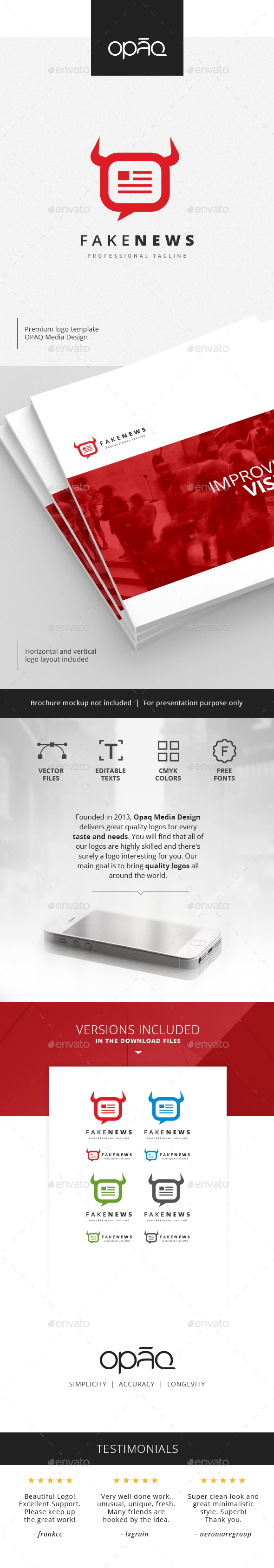 Fake News Logo - Symbols Logo Templates