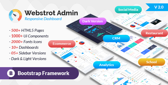 Download Webstrot Admin Panel Responsive Bootstrap Dashboard Template