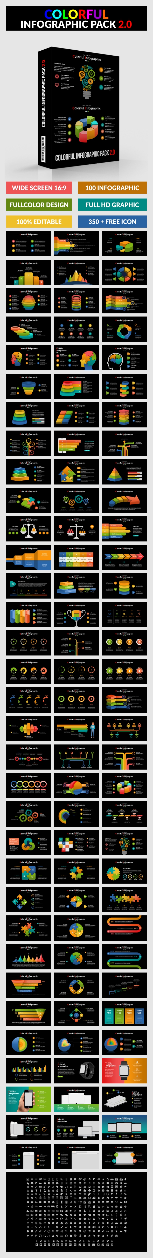 Colorful Infographic Pack 2.0 - Keynote - Keynote Templates Presentation Templates