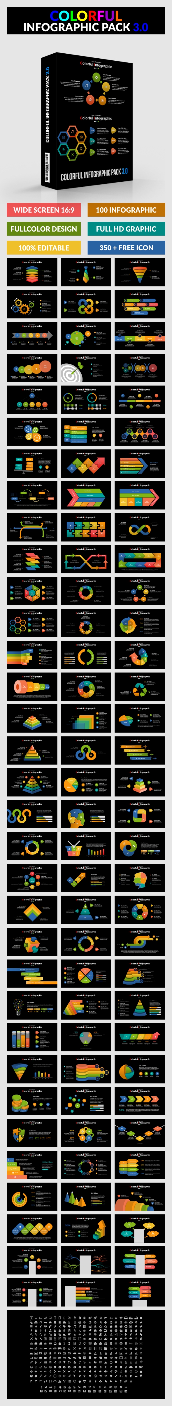 Colorful Infographic Pack 3.0 - Keynote - Keynote Templates Presentation Templates