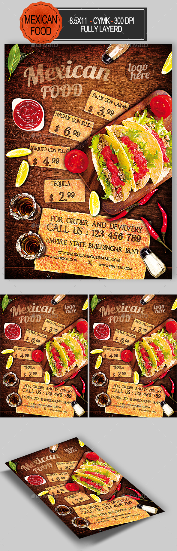 Mexican Food Flyer - Events Flyers
