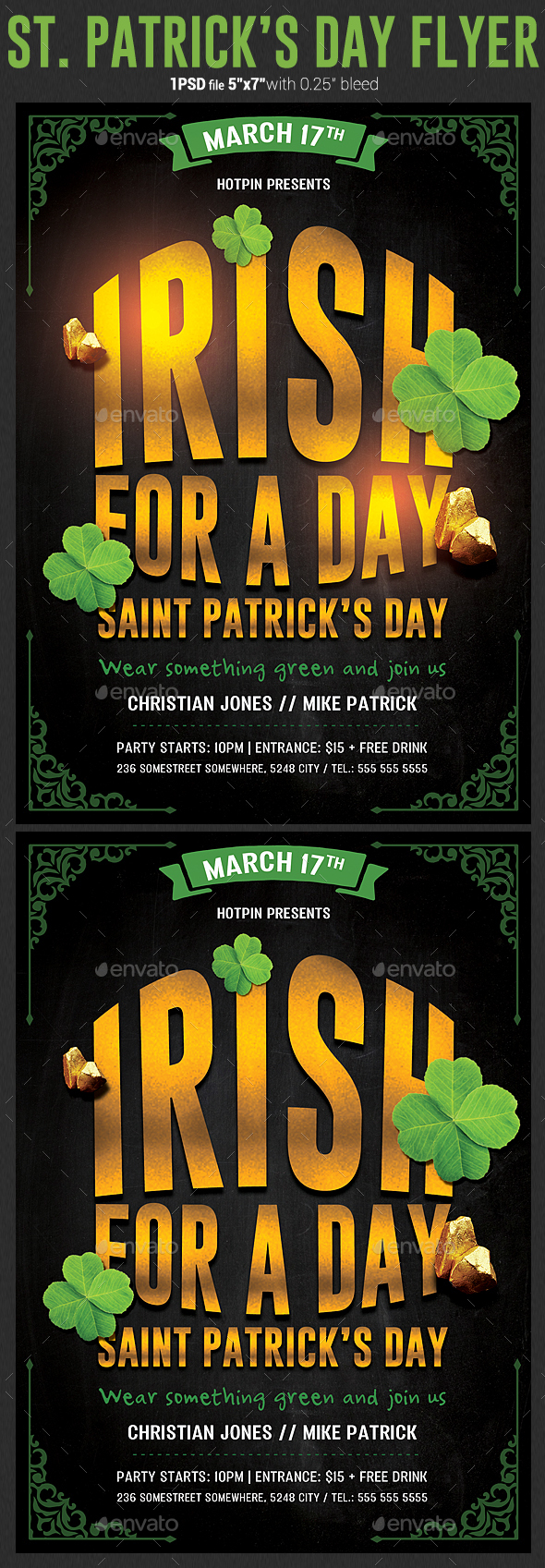 St. Patricks Day Flyer Template - Clubs & Parties Events