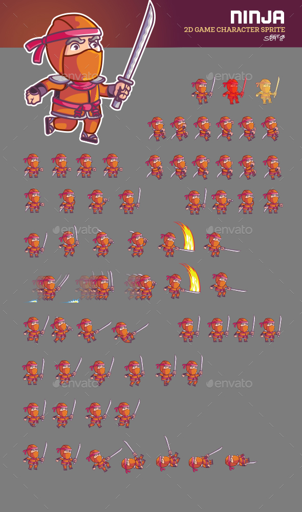 Ninja Game Sprite - Sprites Game Assets